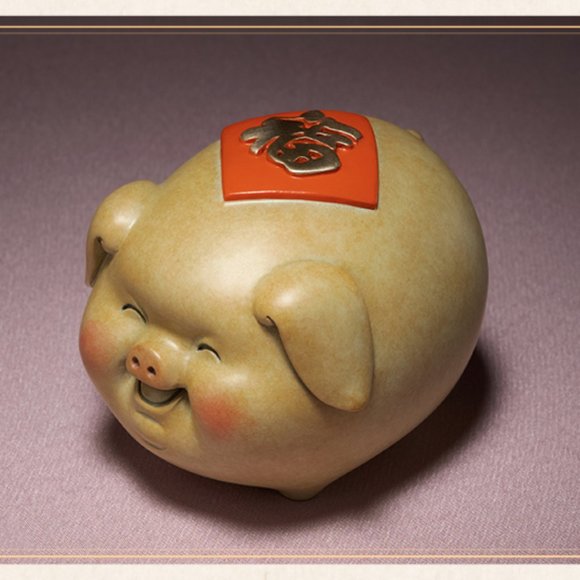 2018 Tongshifu Lucky Pig Collectible Hand Crafted Copper Figurine NEW